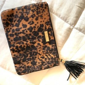 Sam Edelman leopard print clutch